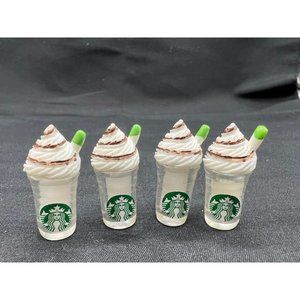 Brand new Barbie size Starbucks Cold Drinks set of 4